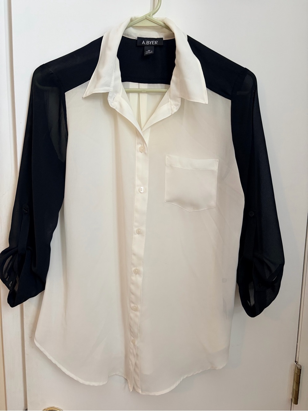 Bundle: A. Byer Sheer Button-Up Blouse